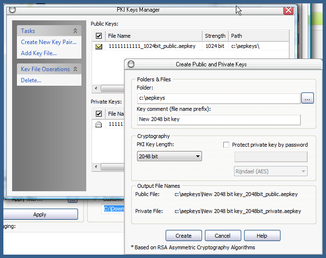 pki rsa key generator